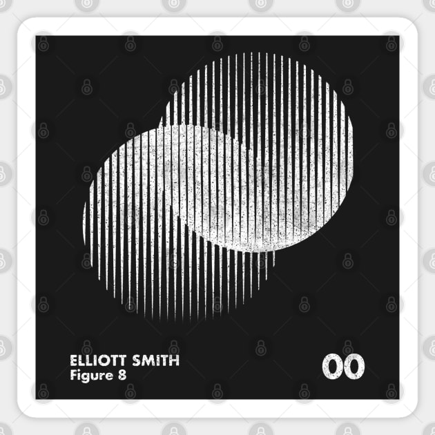 Elliott Smith / Figure 8 / Minimalist Design Artwork Sticker by saudade